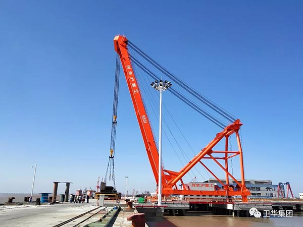 Weihua Port Crane (fixed crane) 660 ton successfually passed the acceptance test~Let's take a look!