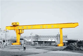 L type single girder gantry crane