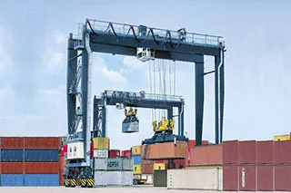 RTG crane rubber tyred container gantry crane