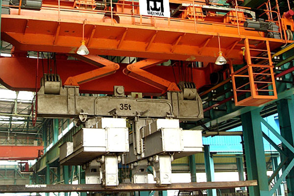 Overhead Crane with Clamps