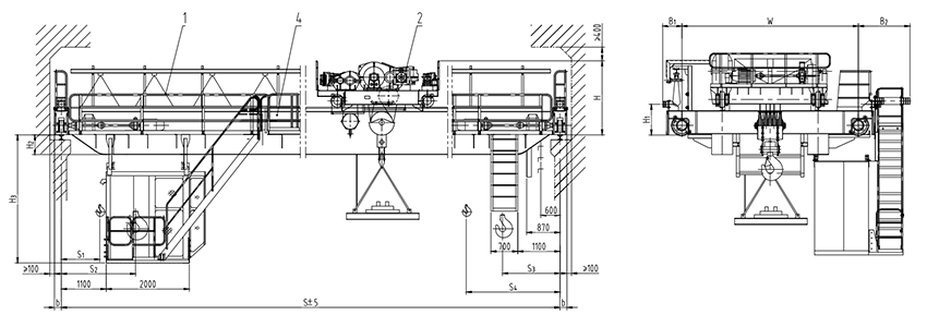 QC ELECTROMAGNETIC OVERHEAD CRANE