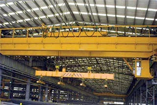 QC type double beam magnet bridge crane