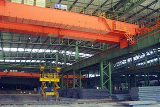 Overhead Crane with Clamps